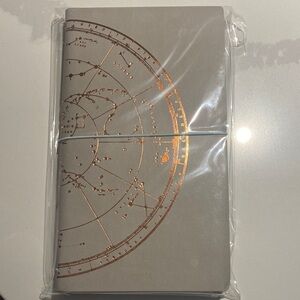 Gray and Gold Celestial Journal